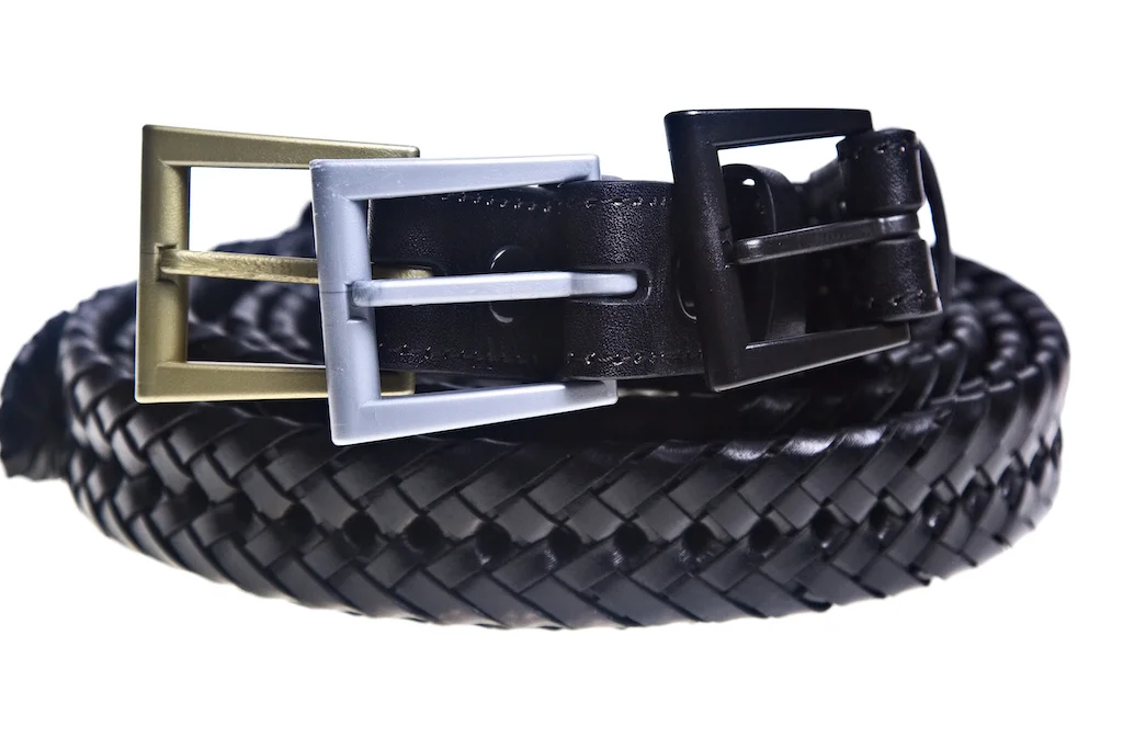 Braided 30 mm Black Belt